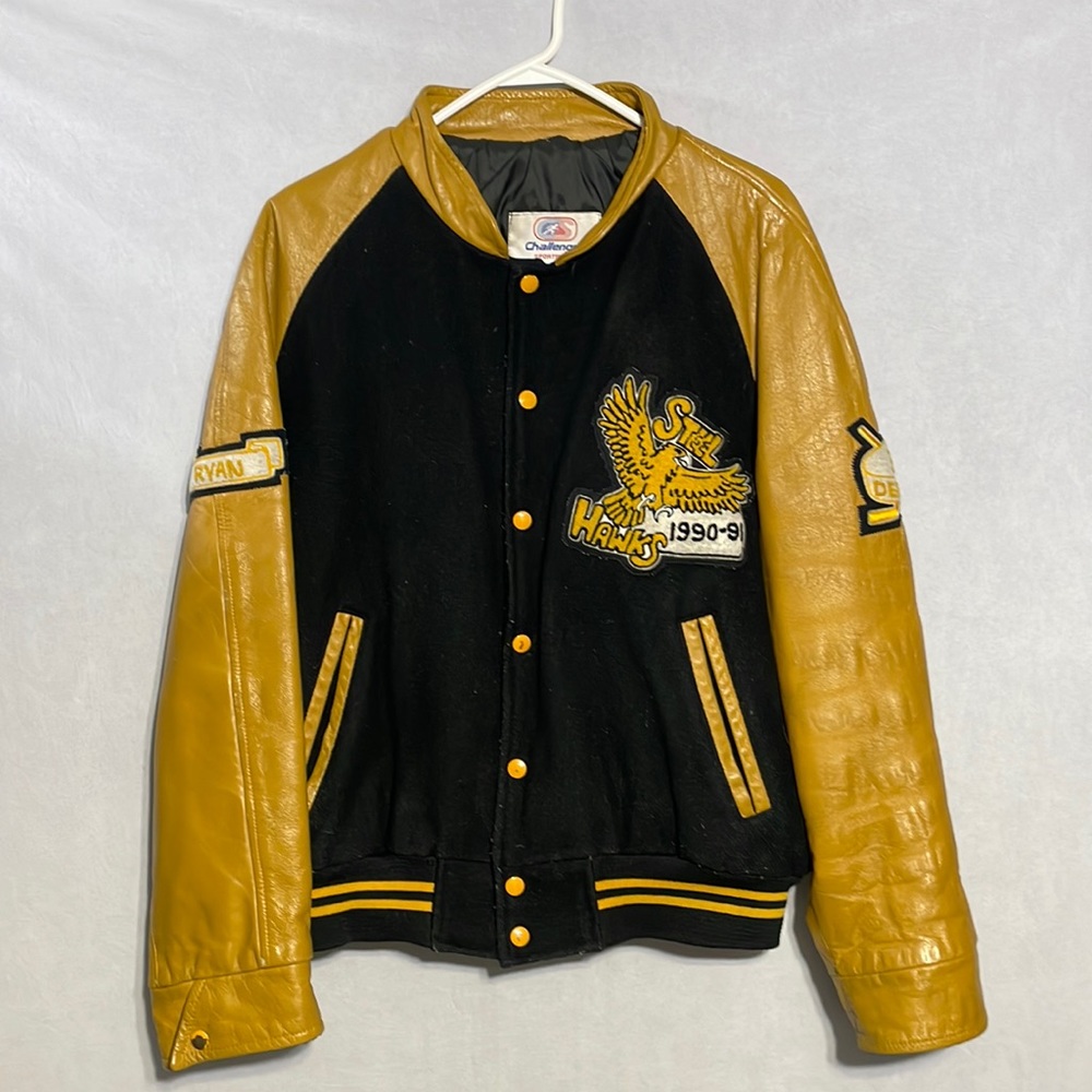 90s Hawks Varsity Jacket